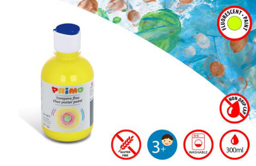 Picture of PRIMO 300ML FLUORESCENT POSTER PAINT YELLOW